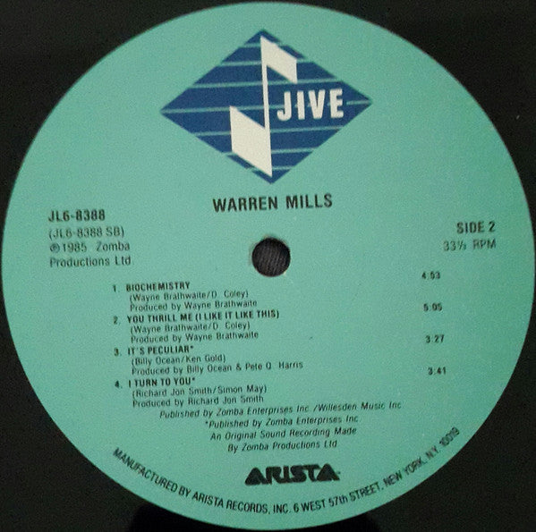 Warren Mills : Warren Mills (LP, Album)