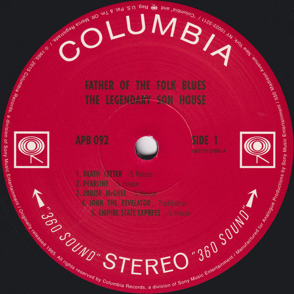 Son House : Father Of Folk Blues (LP, Album, Ltd, RE, RM, 200)