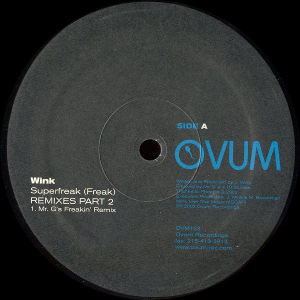 Wink* : Superfreak (Freak) Remixes Part 2 (12")