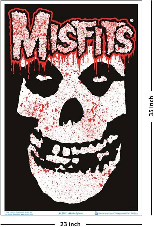 Misfits Splatter Black Light Poster - 23" x 35"