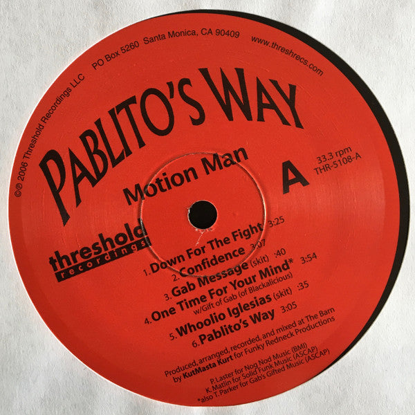 Motion Man : Pablito's Way (2xLP, Album, Ltd)