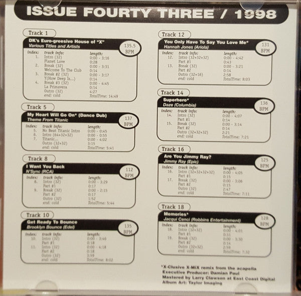 Various : X-Mix Issue Fourty Three (CD, Comp, Promo)