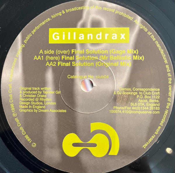 Gillandrax : Final Solution (12")