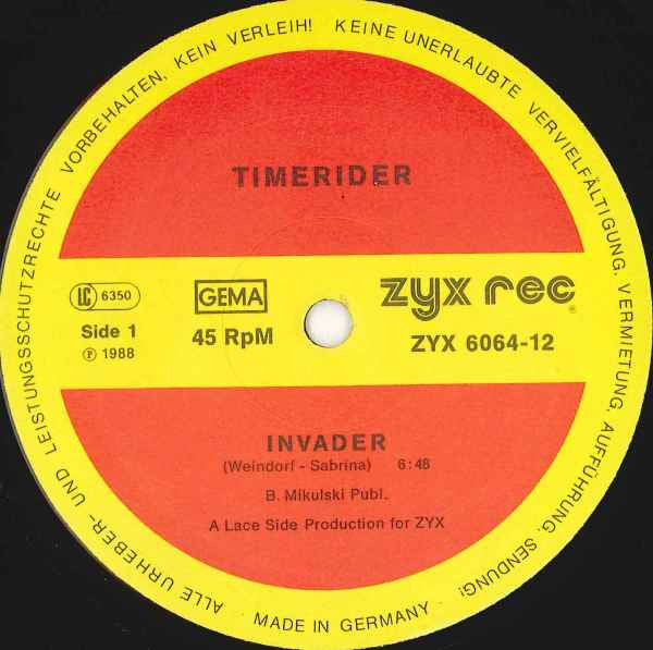 Timerider : Invader / Space Iwan (12")