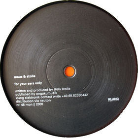 Maus & Stolle : For Your Ears Only (12", EP)