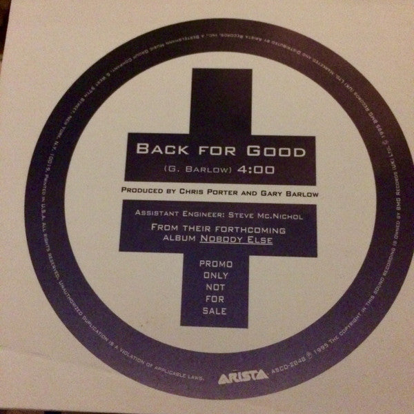 Take That : Back For Good (CD, Single, Promo)