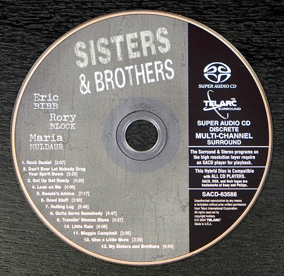 Eric Bibb, Rory Block, Maria Muldaur : Sisters & Brothers (SACD, Hybrid, Multichannel, Album)