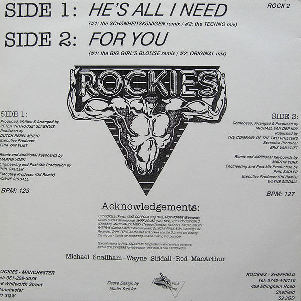 Sisley Ferré : He's All I Need and For You (12", Cle)