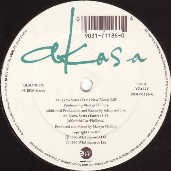 Akasa : Kama Sutra (12", Maxi)