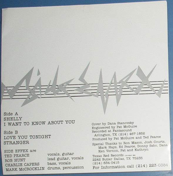 Side Effex : Side Effex (7", EP)