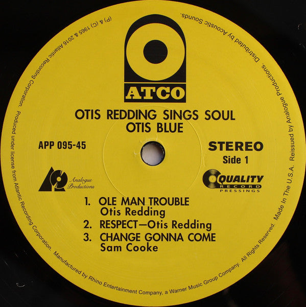 Otis Redding : Otis Blue / Otis Redding Sings Soul (2x12", Album, RE, RM, 200)