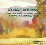 the album cover for Bennett Lerner - Complete Piano Music 3