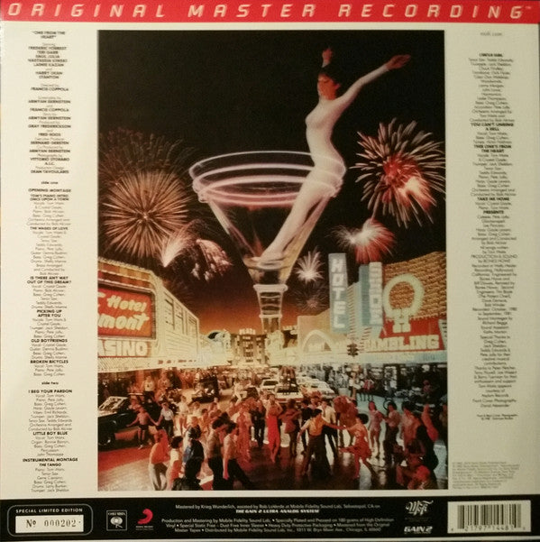 Tom Waits And Crystal Gayle : One From The Heart (The Original Motion Picture Soundtrack Of Francis Coppola's Movie) (LP, Album, Ltd, Num, 180)