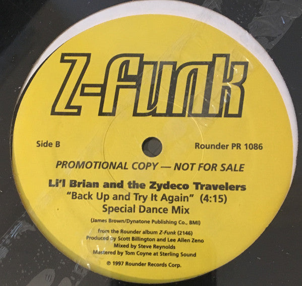 Lil' Brian And The Zydeco Travelers : H-Town Zydeco / Back Up And Try It Again - (Special "Just Do It Again" Dance Mix) (12", Single)