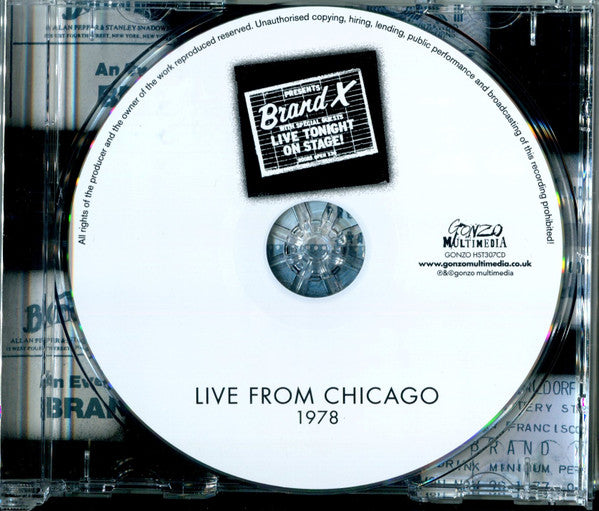 Brand X (3) : Live From Chicago (CD)
