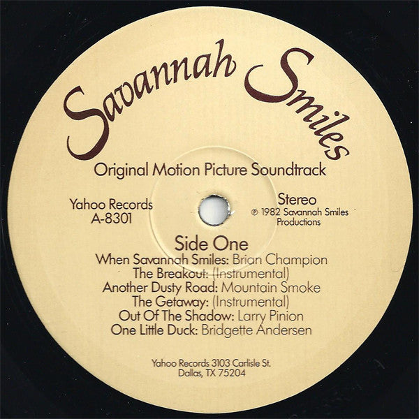 Various : Savannah Smiles (Original Motion Picture Soundtrack) (LP, Album)