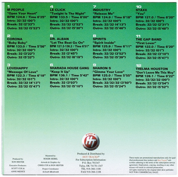 Various : Hot Tracks 14-3 (CD, Comp, Promo)