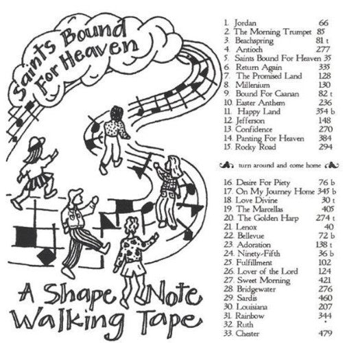 the album cover for Santa Cruz Shape Note Society - Saints Bound for Heaven