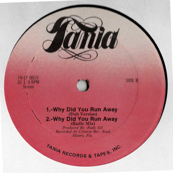 Rudy Gil : Why Did You Run Away (12")