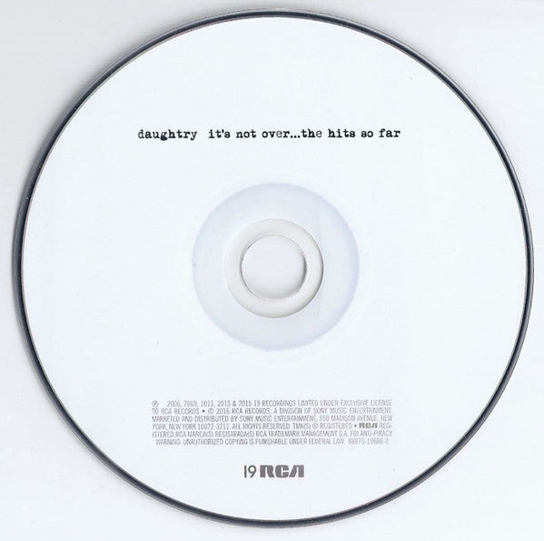 Daughtry : It's Not Over...The Hits So Far (2xCD, Comp, Dlx)
