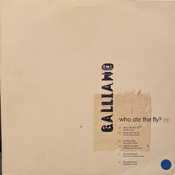 Galliano : Who Ate The Fly? (2x12", EP, Promo)