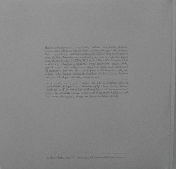 ColdWorld : Autumn (2xLP, Album)