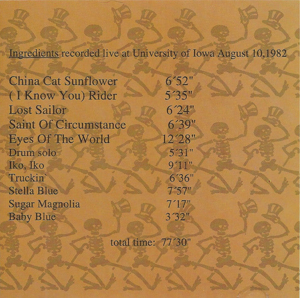 Grateful Dead* : Walnut Dead (CD, Ltd, Num, Unofficial)