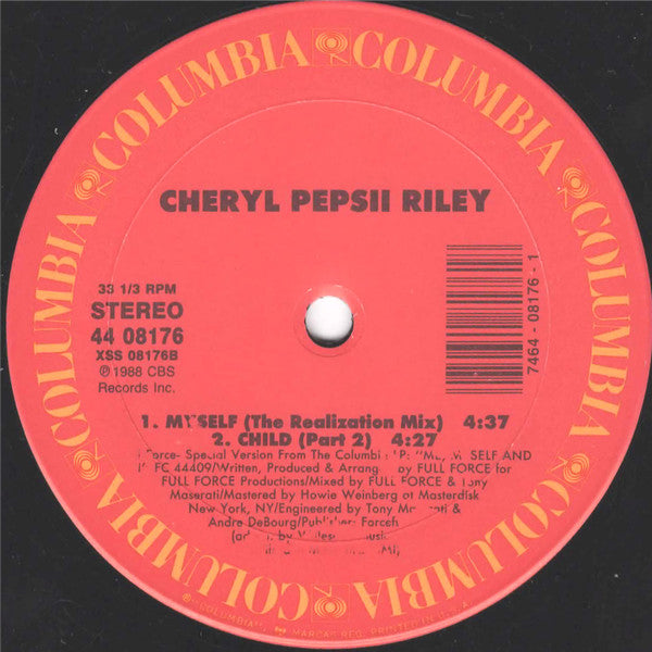Cheryl Pepsii Riley : Me, Myself And I (12")