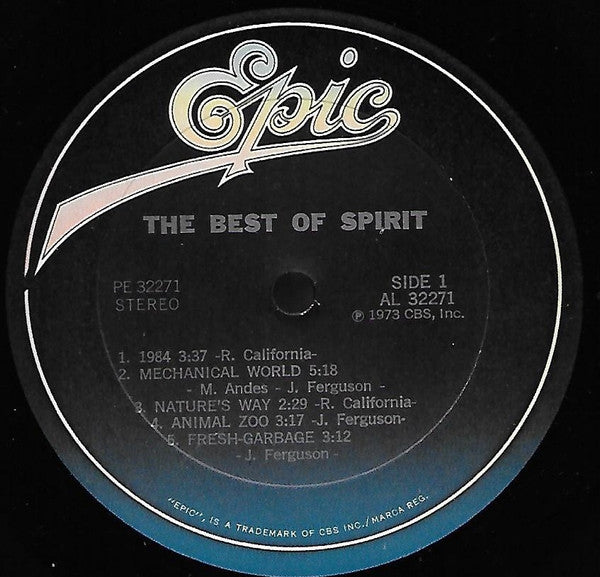 Spirit (8) : The Best Of Spirit (LP, Comp, RE)