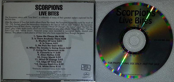 Scorpions : Live Bites (CD, Album, Promo)