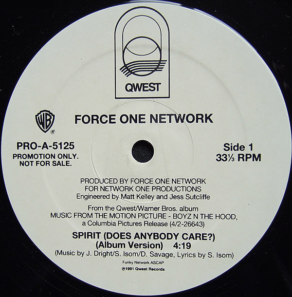 Force One Network : Spirit (Does Anybody Care?) (12", Promo)