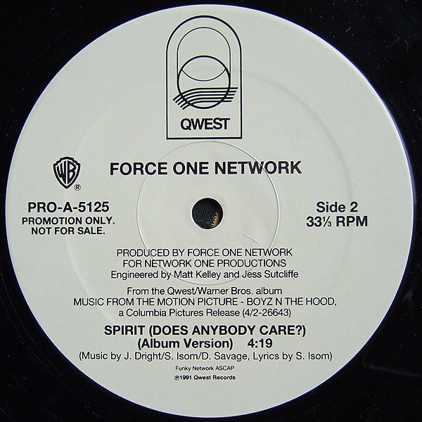 Force One Network : Spirit (Does Anybody Care?) (12", Promo)
