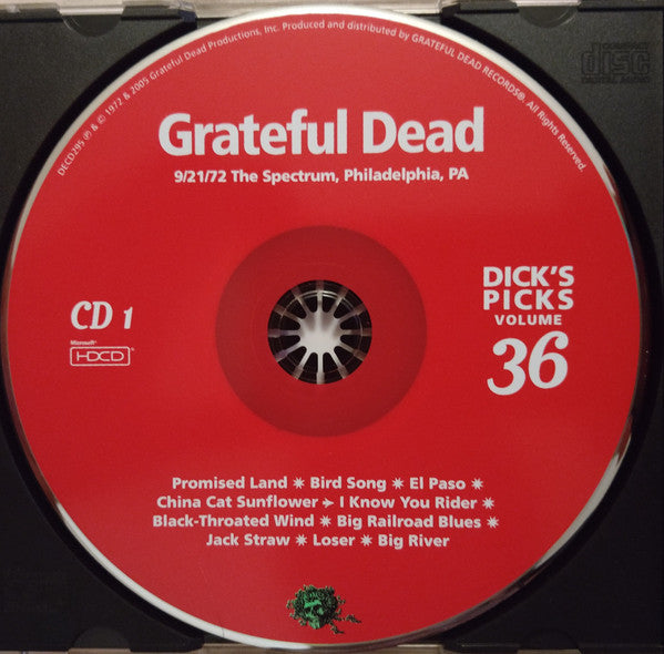 Grateful Dead* : Dick's Picks 36: 9/21/72 The Spectrum, Philadelphia, PA (4xHDCD, Album)