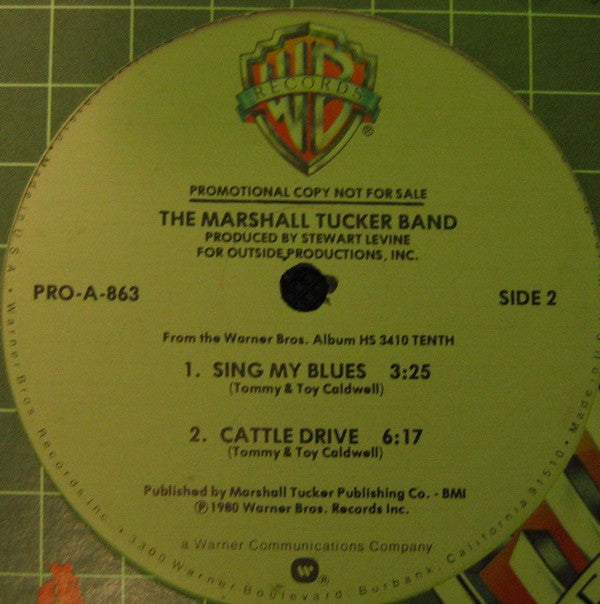 The Marshall Tucker Band : It Takes Time (Single Version) / Sing My Blues / Cattle Drive (12", Maxi, Promo)