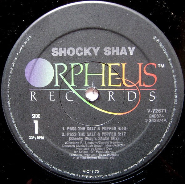Shocky Shay : Pass The Salt & Pepper (12")