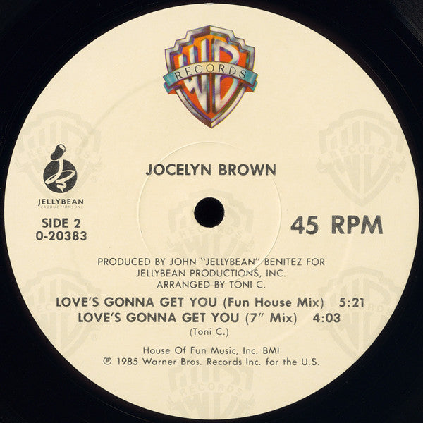 Jocelyn Brown : Love's Gonna Get You (12", Maxi, All)