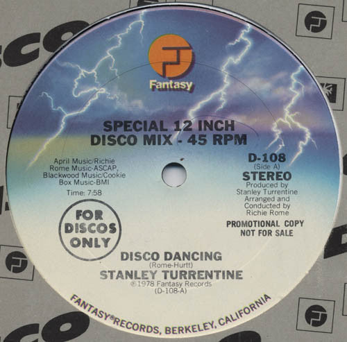 Stanley Turrentine : Disco Dancing (12", Promo)