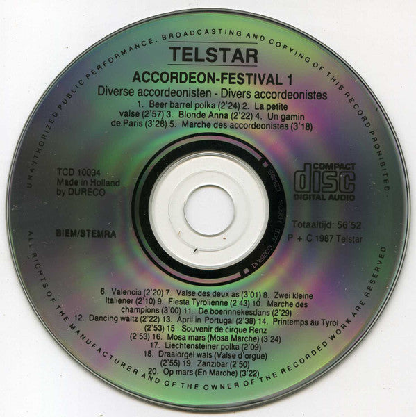 Various : Accordeon-Festival Nr.1 (CD, Comp)