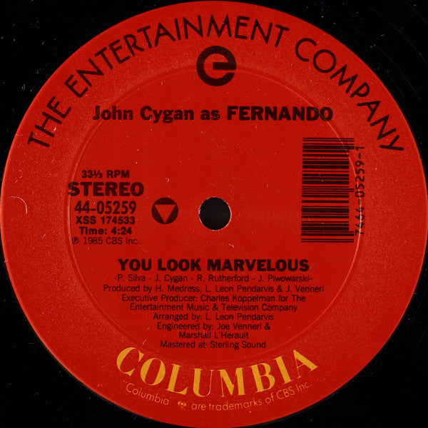 John Cygan As Fernando (68) : You Look Marvelous (12")