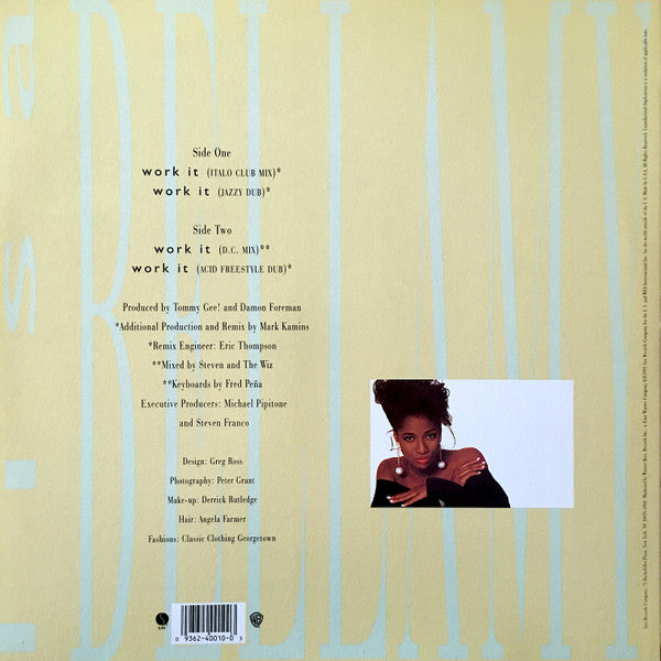 Lisa Bellamy : Work It (12", Maxi)