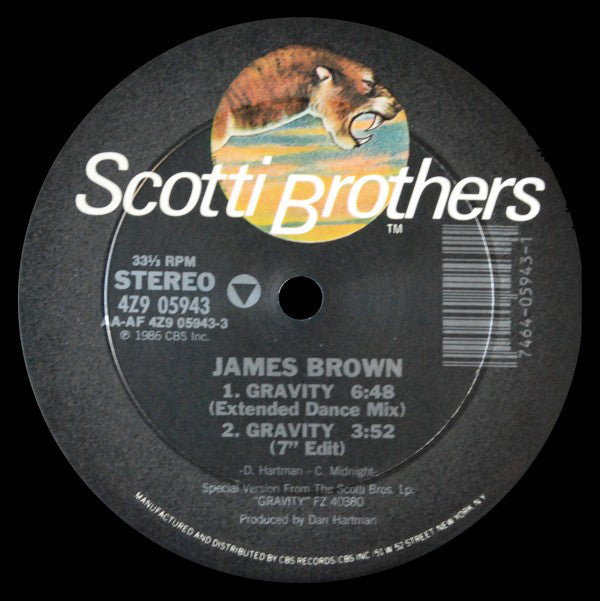 James Brown : Gravity (12")