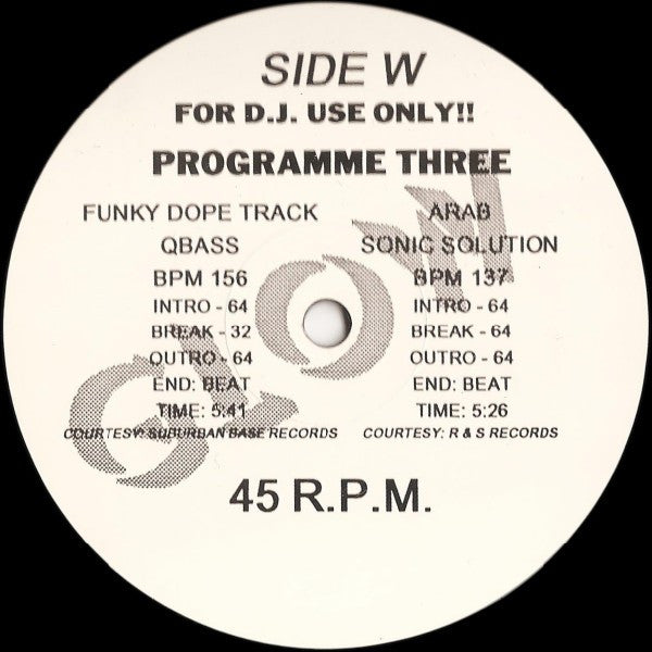Various : Glow - Programme Number Three (2x12", Promo)