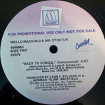 Mello-Mackin-D & Mr. Stretch : Back To School (12", Promo)
