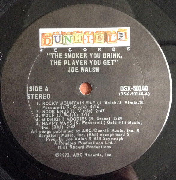 Joe Walsh : The Smoker You Drink, The Player You Get (LP, Album, Gat)