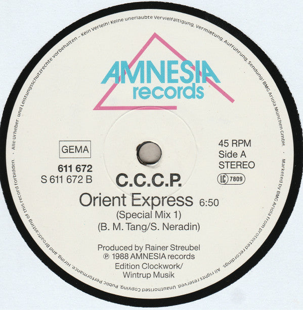 C.C.C.P. : Orient Express (12", Maxi)