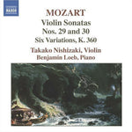 the album cover for TAKAKO NISHIZAKI - Violin Sonatas Nos 29 & 30