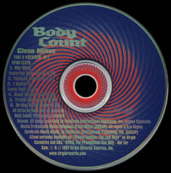 Body Count (2) : Clean Mixes (CD, EP, Promo)