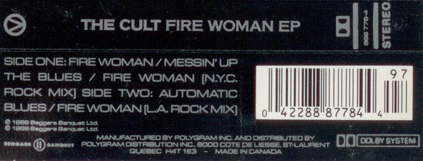 The Cult : Fire Woman (Cass, EP, Dol)