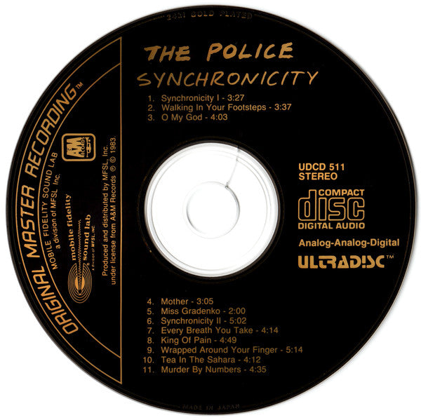 The Police : Synchronicity (CD, Album, Ltd, RE, RM, 24k)