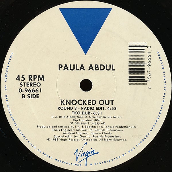 Paula Abdul : Knocked Out (12", Single, All)
